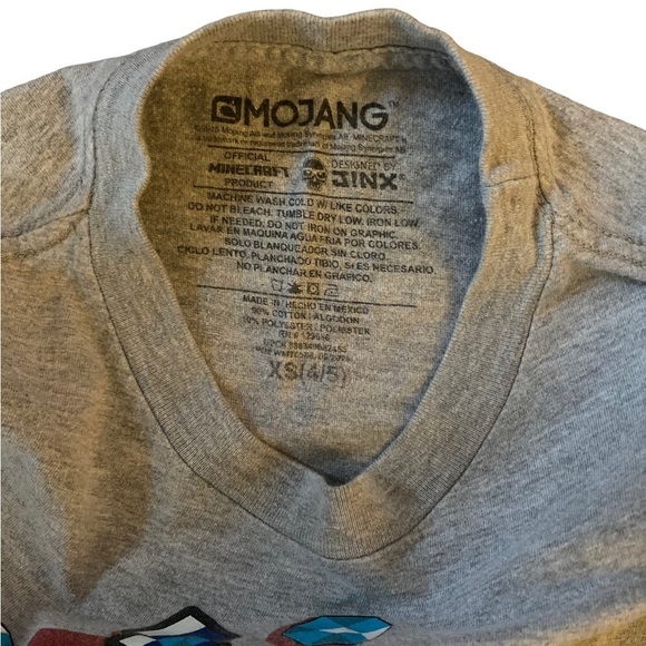 Minecraft Steve T Shirt Boys Size 4/5 - Picture 3 of 5